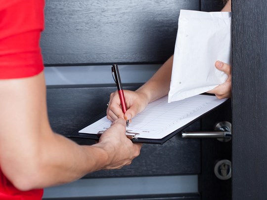 Document being signed for