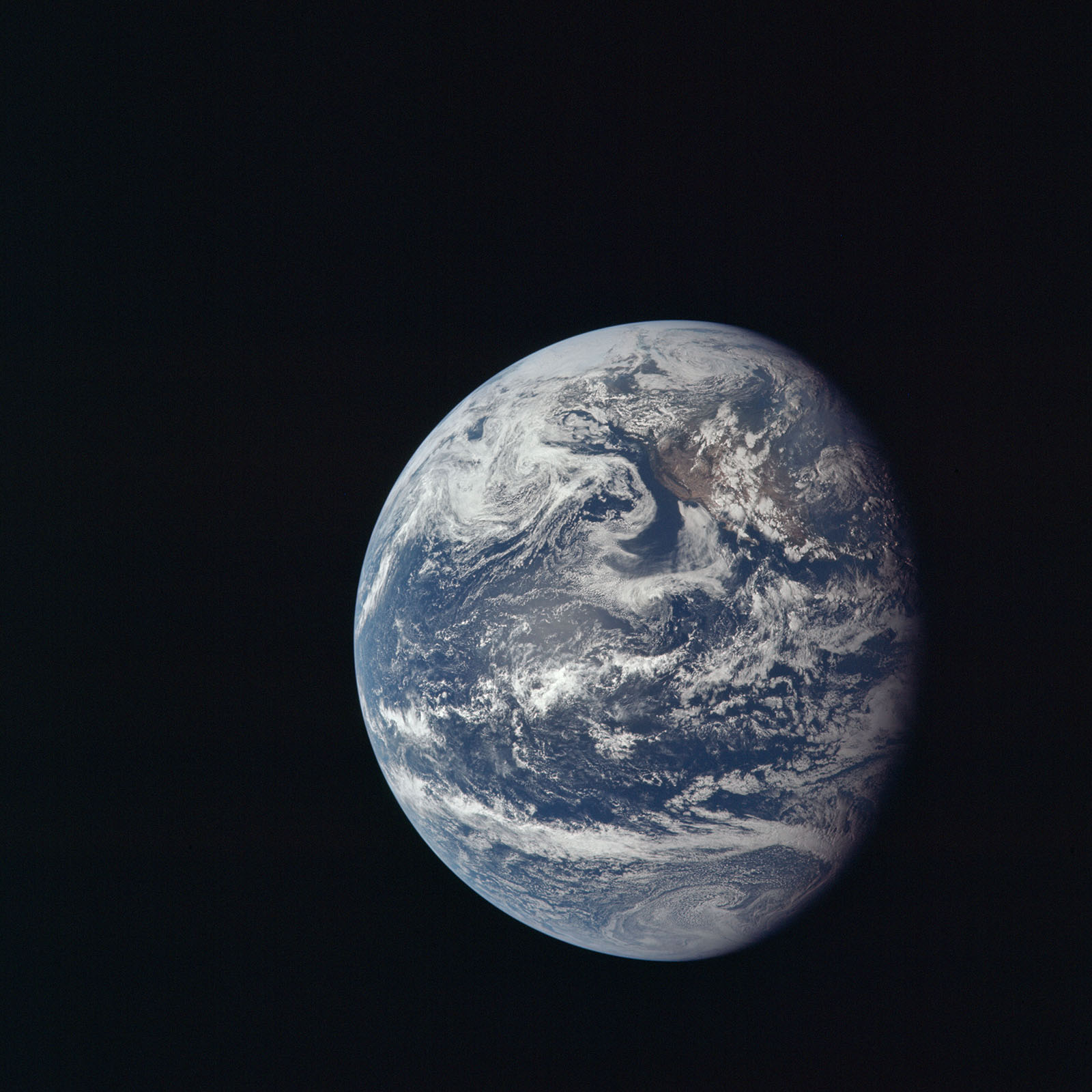 View of Earth taken by Apollo 11 crew members. Image courtesy of NASA.