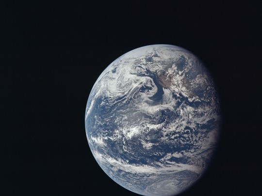 Climate Change - Apollo 11 satellite image