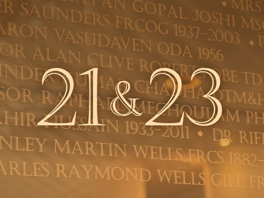 Virtual Wall of Honour no 21-23