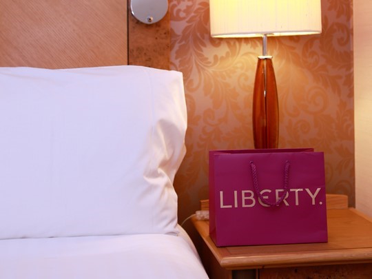 Liberty bag bedside table