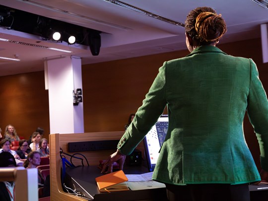Speaker - Looking towards the audience